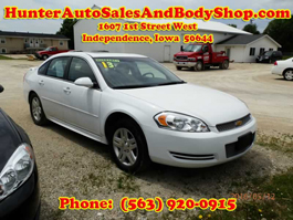 2013 Chevrolet Impala White with a Sunroof 4 Door Car for Sale