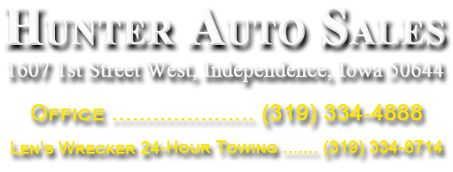 Hunter Auto Sales - Quality Used Cars and Vans for Sale in Iowa